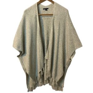 AMERICAN EAGLE GREY KNITTED OVERSIZED CARDIGAN ONE SIZE